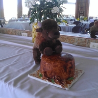 Buffalo The bride and groom decided to go with a buffalo wedding cake. I had gotten a buffalo figurine for the top, but just had to go these...