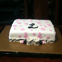 Polka Dots Birthday Cake 