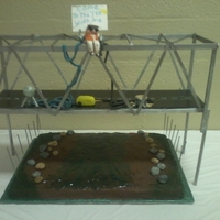 Come To The Top With Me 50th birthday cake I made for my husband. He is a Industrial painter and always says "Come to the top with me" LOL