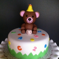 Bear Cake & Cupcakes Made for a celebration at a pediatrician office.