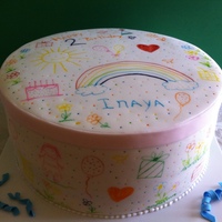 Hand Painted Cake Hand painted cake.