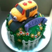 Klaus's 3Rd Birthday Cake Klaus's 3rd birthday school bus cake. I have created all 3 of Klaus's cakes over the last 3 years and he enjoys them all. Happy...