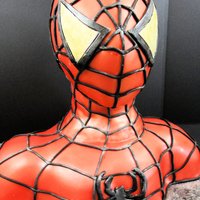 Spiderman Birthday Cake Birthday cake for a 5 year old. Head is made of rice krispy treats.