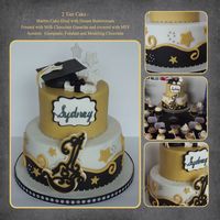 2 Tier Cake Inspired By Jessica Harris Marble Cake Filled With Dream Buttercream Frosted With Milk Chocolate Ganache And Covered With Mff 2 Tier Cake - Inspired by Jessica HarrisMarble Cake filled with Dream ButtercreamFrosted with Milk Chocolate Ganache and Covered with MFF...