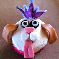 Princess Puppy Birthday Special order - wanted princess puppy cupcakes. Used starburst, mini marshmallows, MnM's & tootsie rolls for pup
