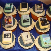 Books Made these cupcakes for a lady's bookclub meeting.