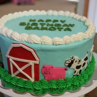 Farm Scene All decorations hand cut from fondant