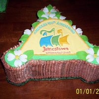 Special Division In State Fair Celebrating Americas 200Th Anniversary Fort Sides Are Buttercream Dogwood Blossoms Are Gumpaste Placq Special division in State Fair, celebrating America's, 200th Anniversary. Fort sides are buttercream, dogwood blossoms are gumpaste,...