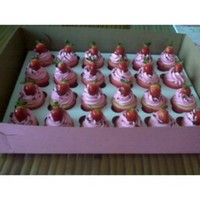 Strawberry Shortcake Cupcakes Fresh kiwi cupcakes made to go along with the Strawberry Shortcake CheeseCake. They were iced with fresh strawberry buttercream, topped...