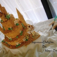 Sand Castle Wedding Cake 