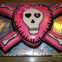 Pink Skull And Crossbones 