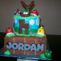 Angry Birds 10 inch wth a 7 inch topper