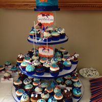 Graduation Cupcakes Cupcakes for high school graduation. Polo vaulting and graduation theme with a variety of cupcakes.