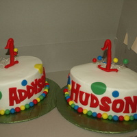 Twins 1St Bday Cakes! 
