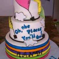 Oh, The Places You'll Go This was a very fun and easy cake to make!