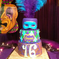 Mardi Gras Sweet 16 I made this cake for my niece's Sweet 16. I got most of my inspiration from tennilley.