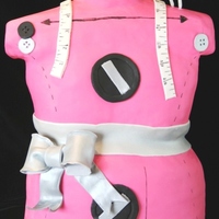 Dressform Cake For a 10 year old that loves fashion design!