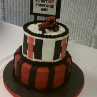 International Harvester This was made as a groom's cake as a surprise for a dear friend's husband. It's buttercream and the logos are made from...