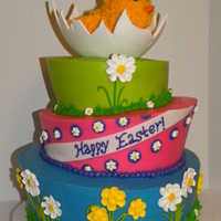 Topsy Turvy Easter Cake 