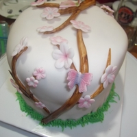 Flowers And Butterflies 6 in mini wedding cake