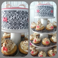 I Didnt Get The Stencil In On Time To Use So I Used Plan B Which Was A Sugar Sheet I didn't get the stencil in on time to use so I used plan B which was a sugar sheet.