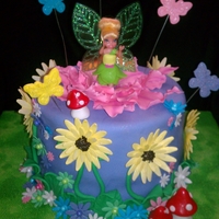 Tinker Bell Buttered Yellow cake with butter cream filling