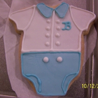 Boy Baby Shower Cookies Sugar coolies covered in fondant.