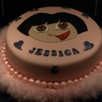 Dora The Explorer Pink and girly with the ever popular Dora and a bit of fluff to finish with