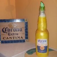 Corona This cake was about 3ft. tall made for a 30th birthday