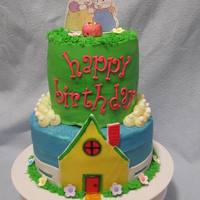 Max & Ruby Simple Max & Ruby two tier cake. Chocolate Fudge and French Vanilla Iced in Vanilla Buttercream. Everything is edible with the...