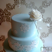 Elsa From Disneys Frozen Inspired Wedding Cake I Wanted Something Very Simple Yet Elegant 'Elsa' (from Disney's 'Frozen') inspired wedding cake. I wanted something very simple yet elegant.