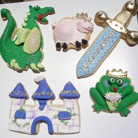 Magical Cookies Princess, Frog, Castle, Pig, Sword My first fondant cookies ! These cookies are from a class I took with Susan Carberry at the Cake Cottage ! I had so much fun making them...