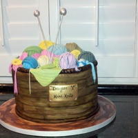 Basket Of Yarn My friend is a big knitter and they were having a grand opening so I made this basket of yarn. It was so much fun, everything is edible...