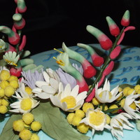 Native Australian Flower Wedding Cake