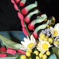 Native Australian Flower Wedding Cake