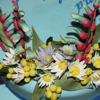 Native Australian Flower Wedding Cake