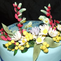 Native Australian Flower Wedding Cake