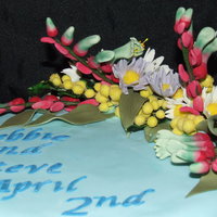 Native Australian Flower Wedding Cake