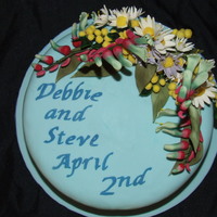 Native Australian Flower Wedding Cake