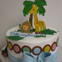Buttercrem Baby Shower All edible 9" baby shower cake.