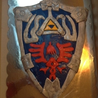 Legend Of Zelda Link's Shield Mario Nintendo Game I made this for my son's 10th bday