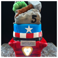Avengers Theme Cake Avengers Theme Cake