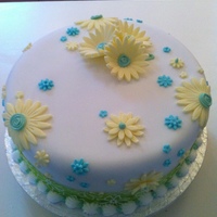 Simple Easter Cake Just a simple fresh looking easter cake made by request for a woman who liked pastal shades.