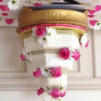 Hexagon Anniversary Cake Pink 