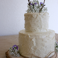 Birch Style Frosting Vanilla Cake With Raspberry Filling And Vanilla Buttercream "Birch" style frosting. Vanilla cake with raspberry filling and vanilla buttercream.