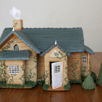 Breaking Dawn Cottage Twilight Breaking Dawn part 2 wedding cottage. Made from durable gingerbread, royal icing, candy "glass" windows, and fondant...