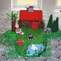 Peter And The Wolf Birthday cake for my three year old. Peter and the Wolf. All edible.