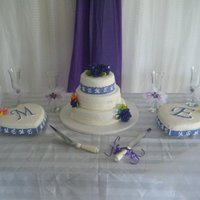 Wedding Cake This cake was for my sister wedding. She love the purple color.