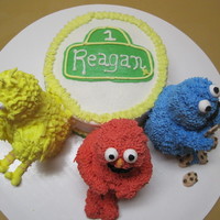 Sesame Street Cake A first birthday cake request. My first attempt at RK figures.