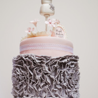 Dress Form Cake With Ruffles 